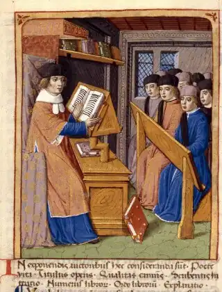 Miniatuur van Servius