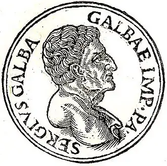 Servius Sulpicius Galba volgens de Promptuarii Iconum Insigniorum