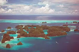 Een aantal van de Chelbachebeilanden