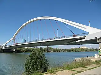 Puente de la Barqueta (Schepenbrug), Sevilla,Spanje, 1992