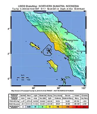 Aardbeving Sumatra april 2010