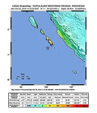 Aardbeving Sumatra oktober 2010