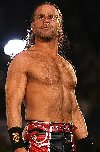 Shawn Michaels bij zijn entree tijdens WrestleMania XXIV in 2008