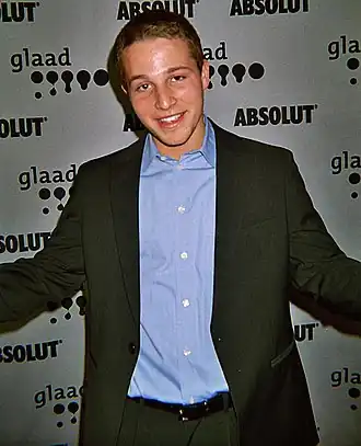 Acteur Shawn Pyfrom bij de 2007 GLAAD Awards uitreiking.