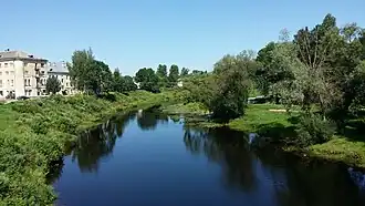 De rivier Sjelon in Porchov