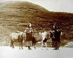 Shetlanders rond 1900.