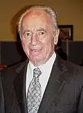 Shimon Peres, tot november 2005 voorzitter van Avoda, thans de nr. 2 op de lijst van Kadima
