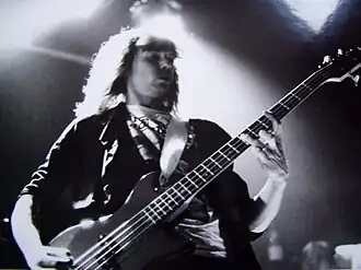 Shockwave tijdens een optreden in het Paard van Troje in 1992