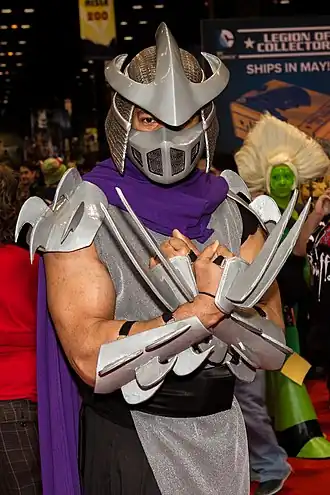 Cosplayer Shredder tijdens Chicago Comic & Entertainment Expo (C2E2) 2016.