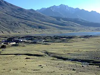 Poloveld op de Shandurpas.