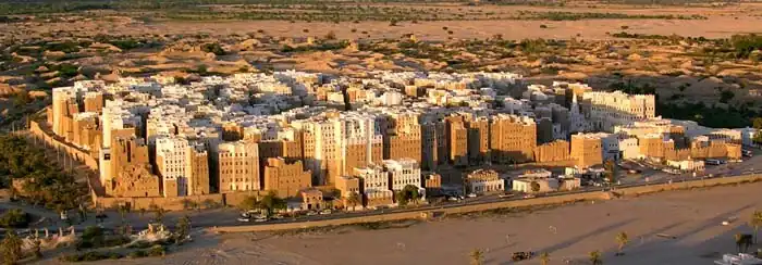 De stad vanuit de lucht