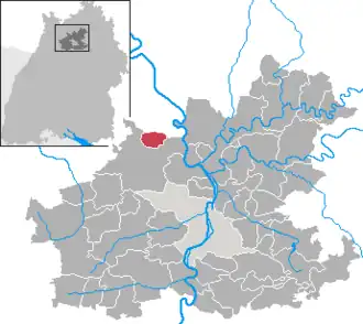 Kaart van Siegelsbach