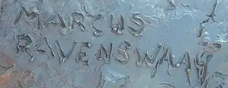 Signatuur Marcus Ravenswaaij