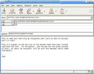 Een ondertekende en versleutelde e-mail