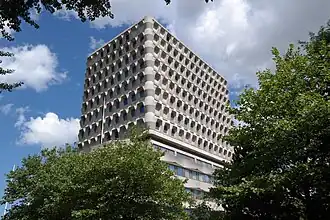 Het Sijthoff-gebouw in augustus 2017