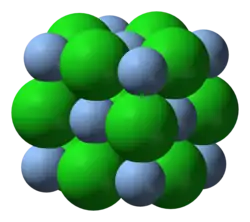 Roosterstructuur van zilverchloride