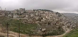 Gezicht op Silwan, februari 2011