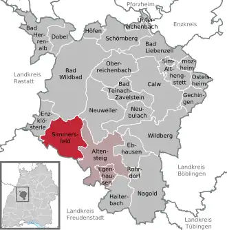 Kaart van Simmersfeld