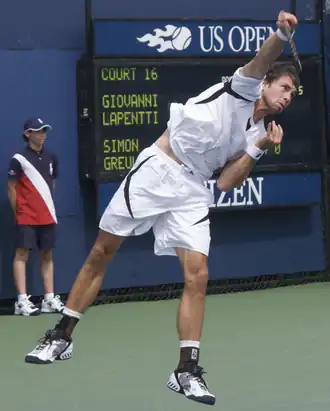 Greul tijdens de US Open 2009