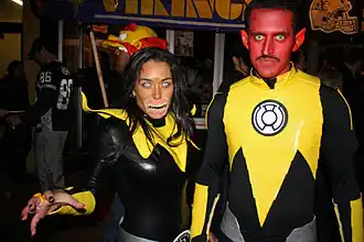 Cosplay Sinestro (rechts) en Karu-Sil, 2010.