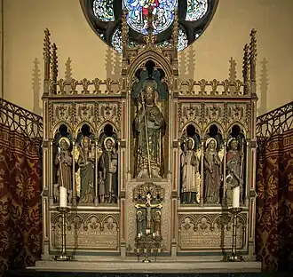 Sint-Brixiusaltaar in de kerk van Marke