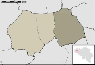 Kaart van Sint-Eloois-Winkel