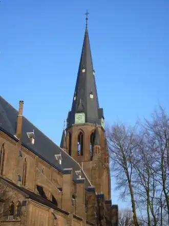 De toren van de Sint-Jozefkerk