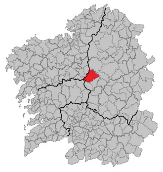 Kaart van Palas de ReiPalas de Rey