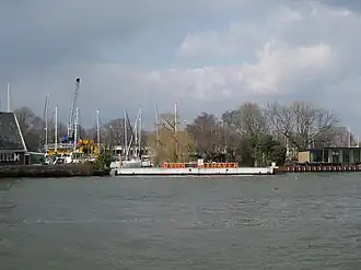 De Sixhaven gezien vanaf het IJ