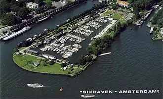 De Sixhaven, begin jaren negentig