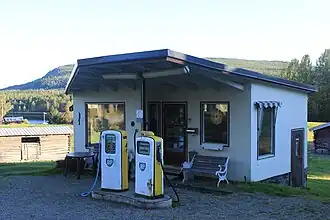 Benzinestation in Skålan