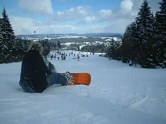 Skipiste op de Baraque de Fraiture