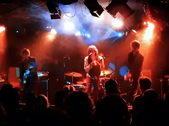 Sky Pilots tijdens een concert in Ekko, Utrecht, 8 mei 2014.