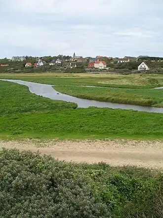 Ambleteuse en het riviertje de Slack