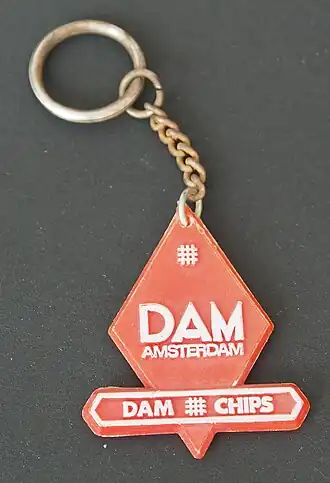 Sleutelhanger Dam-chips