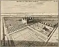 Het kasteel met tuinen in 1696, door Mattheus Smallegange.