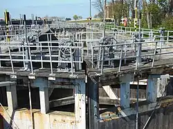 De Veurnesluis op het kanaal Nieuwpoort-Veurne-Duinkerke