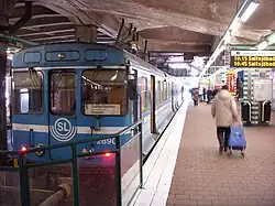 Het eindpunt van de Saltsjöbanan