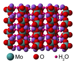 Roosterstructuur van natriummolybdaat