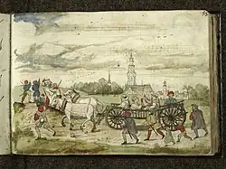 Illustratie in het stemboek van de zangstem superius