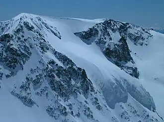 De Sonklarspitze vanaf de Zuckerhütl