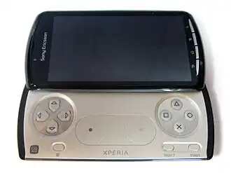 Xperia PLAY in de open positie