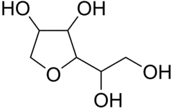 Structuurformule van sorbitaan