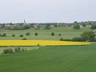 Uitzicht op het dorp