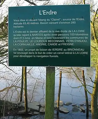 De bron van de Erdre, étang du Clairet