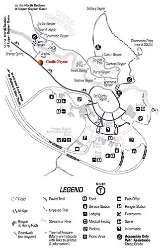 locatie van Castle Geyser