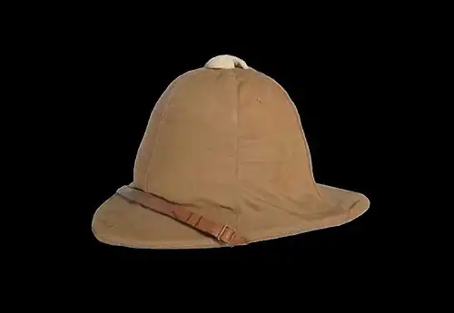 Spaanse tropenhelm uit de Tweede Oorlog van Melilla