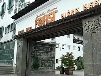 Ingang van de brouwerij