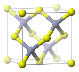 Kristalstructuur van koper(I)bromide
