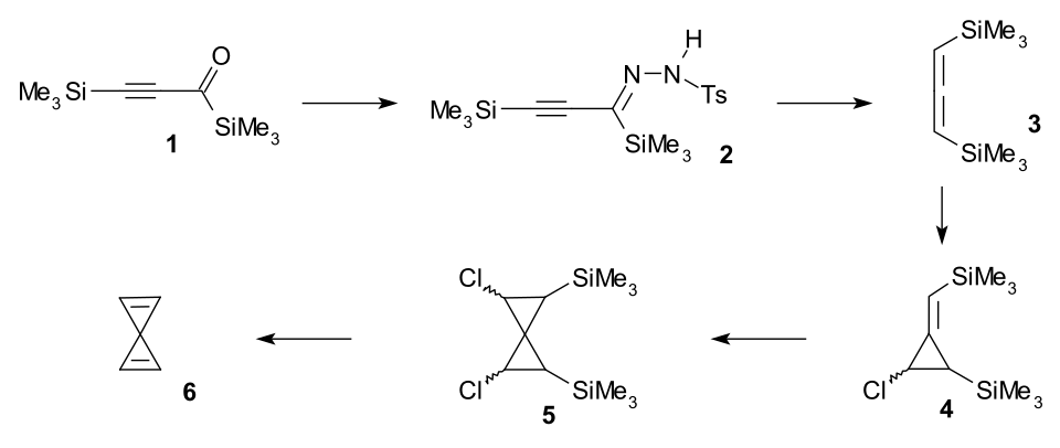 Synthese van spiropentadieen.